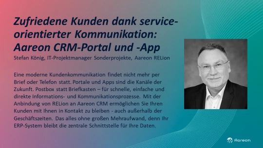 Stefan König, IT-Projektmanager Sonderprojekte, Aareon RELion GmbH